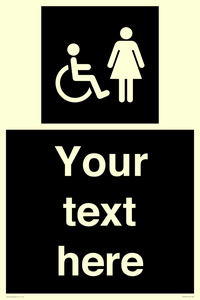 Custom information: black panel disabled and female